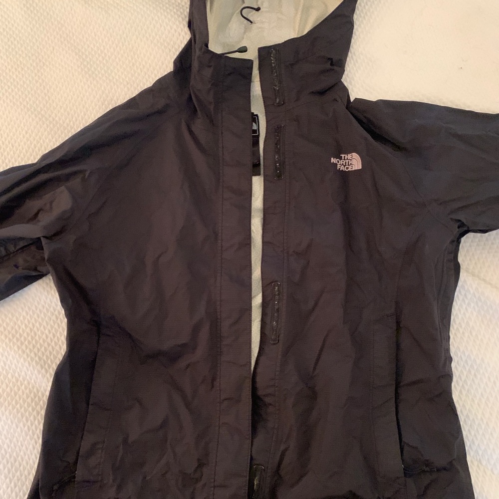 North Face Black rain jacket